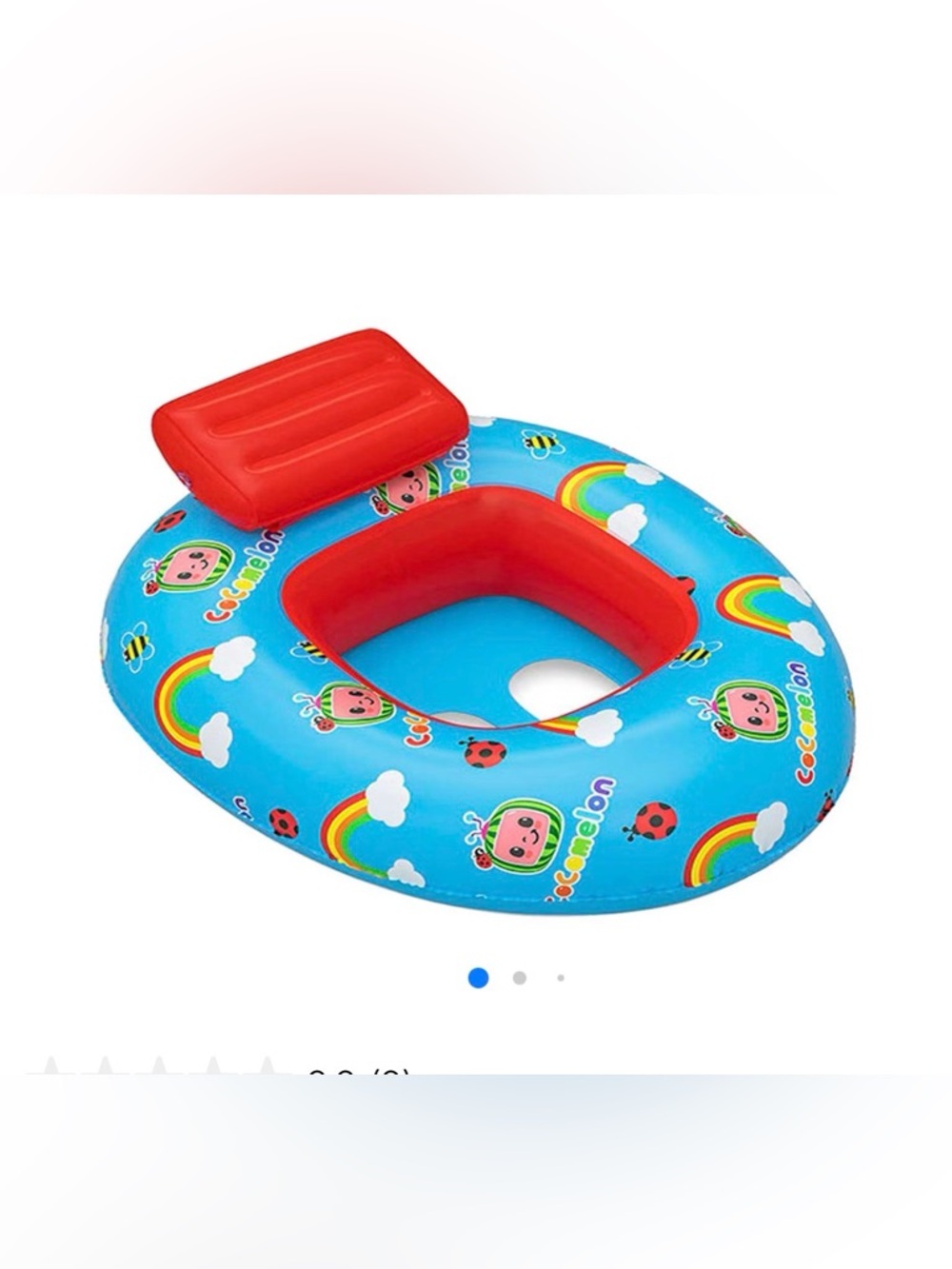 Cocomelon Inflatable Toddler Watercraft - Blue & Red